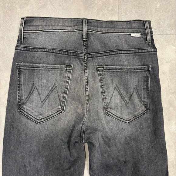 MOTHER The Insider‎ Crop Step Fray Miss Moody Two Shoes Racer Jeans Size 26 - Picture 6 of 13